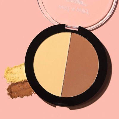 Wet n Wild MegaGlo Contouring Duo Makeup Palette, Highlighting, Dulce De Leche, 0.44 oz