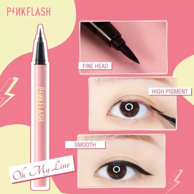 E01 - Pink Flash Waterproof Easy Eyeliner - B00