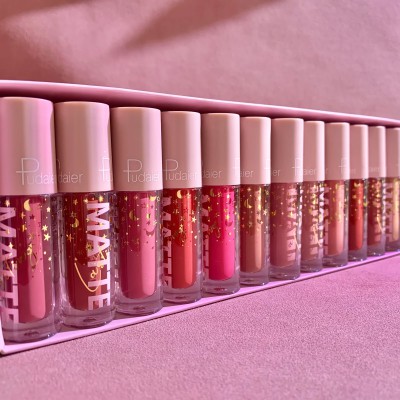 Pudaier 12 Pcs Liquid Matte Lipstick Set