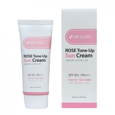image 3W Clinic Rose Tone-Up Sun Cream