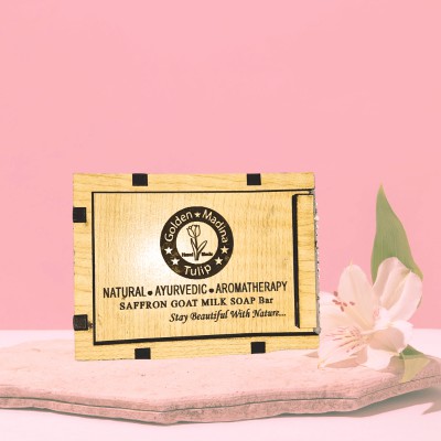 Hand Made Saffron Goat Milk Bar Soap 1 Pcs - 100g