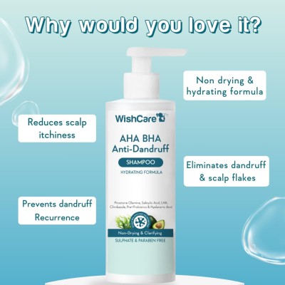 Wishcare AHA BHA Anti Dandruff Shampoo