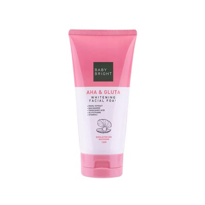 Baby Bright Aha Gluta Whitening Facial Foam