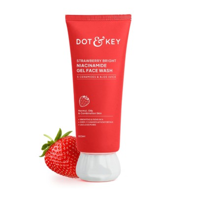 Dot & Key Strawberry Bright Niacinamide Gel Face Wash 100ml